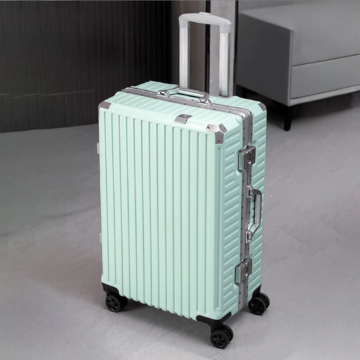 Aluminium Frame Luggage Case with Spinner Wheels & USB Charging Port