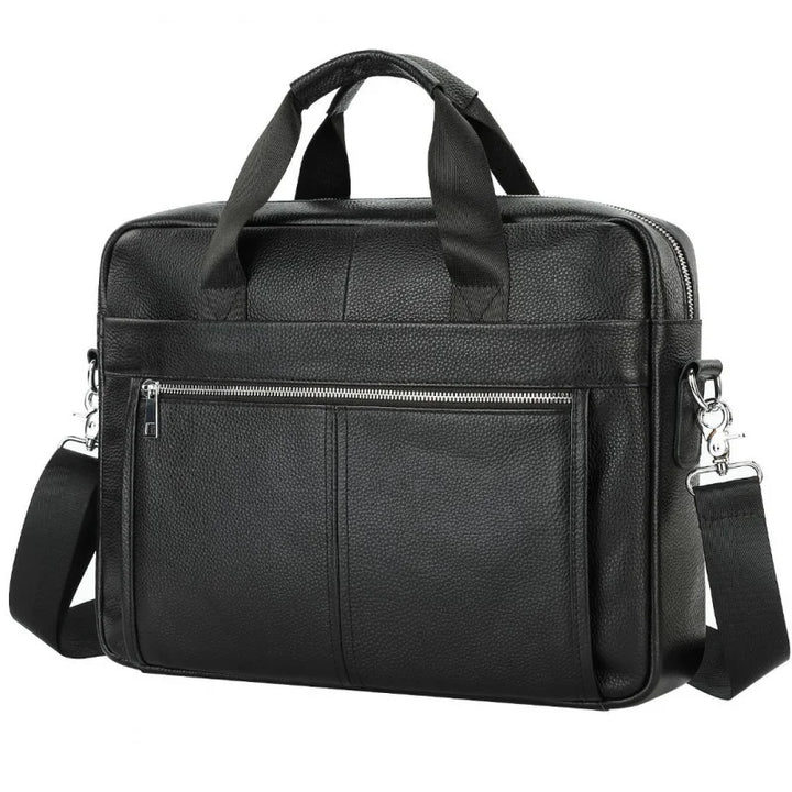 Genuine Cowhide Leather Vintage Laptop Briefcase