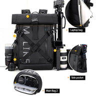 Waterproof Camera Backpack – Stravos – (Large Capacity)