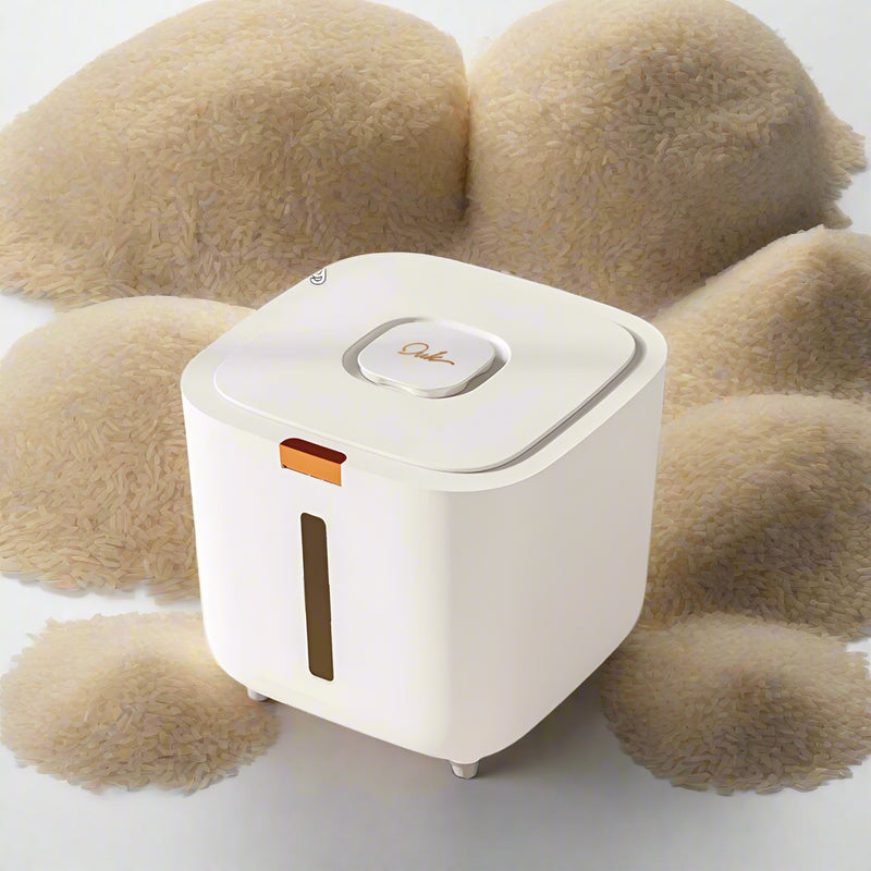 Rice Storage Box 5–10kg Airtight Moisture & Insect Resistant with Measuring Cup – GrainSafe