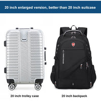 Extra-Large Waterproof Laptop & Travel Backpack with USB Charging