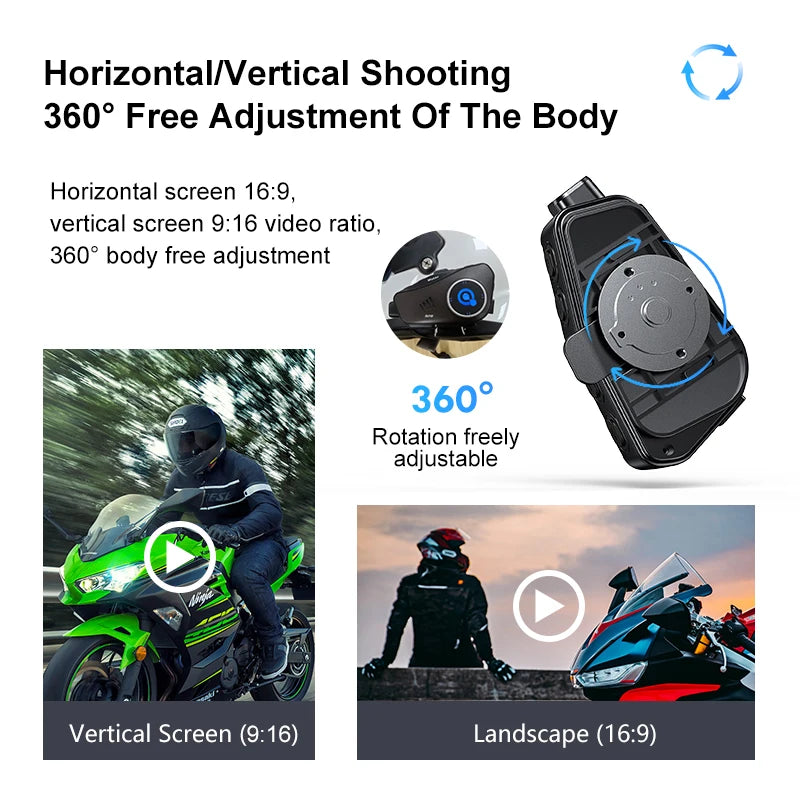 Bluetooth Motorcycle Helmet Camera 1080P HD Waterproof – ApexRide