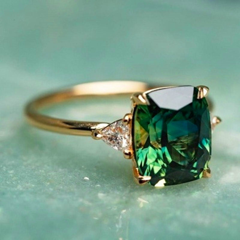 Square Emerald Ring – Elise