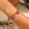 Festive Silver Charm Bracelet