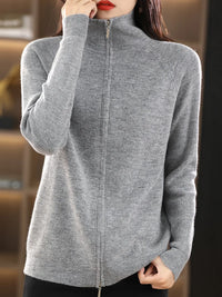 Ladies' Jacket with Double Zip – Celeste