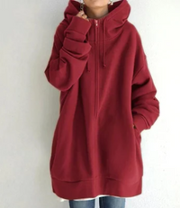 Oversized women's hoodie with zipper and hood – Autumn Magic Meliora