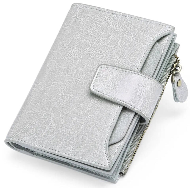 Compact Multi-Functional Leather Wallet – RFID Blocking