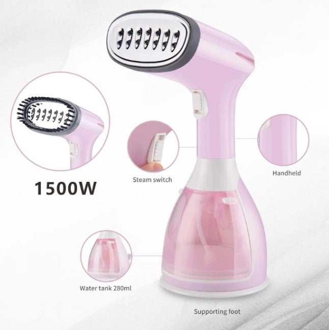 Vertical Garment Steamer 280W Rapid Heat-Up 1500ml Tank – SteamFlow