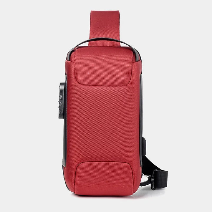 Waterproof Anti-Theft Crossbody & USB Shoulder Bag for Men