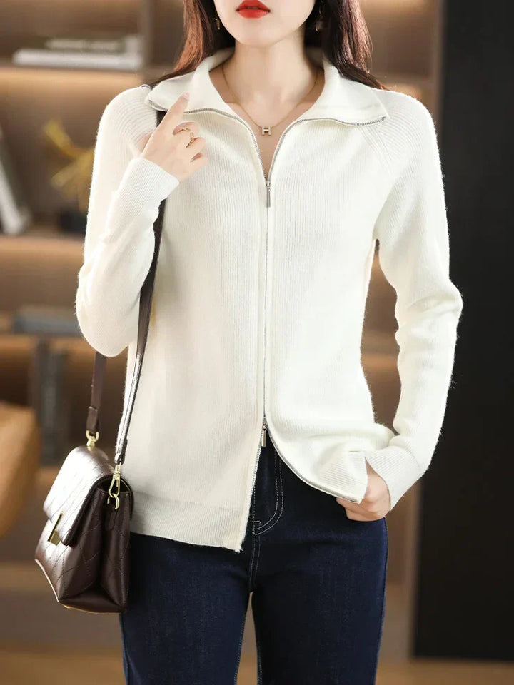 Ladies' Jacket with Double Zip – Celeste