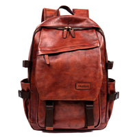 Handmade Vegetable-Tanned Leather Laptop Backpack