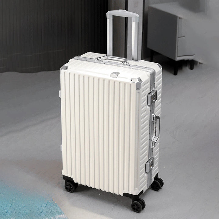 Aluminium Frame Luggage Case with Spinner Wheels & USB Charging Port