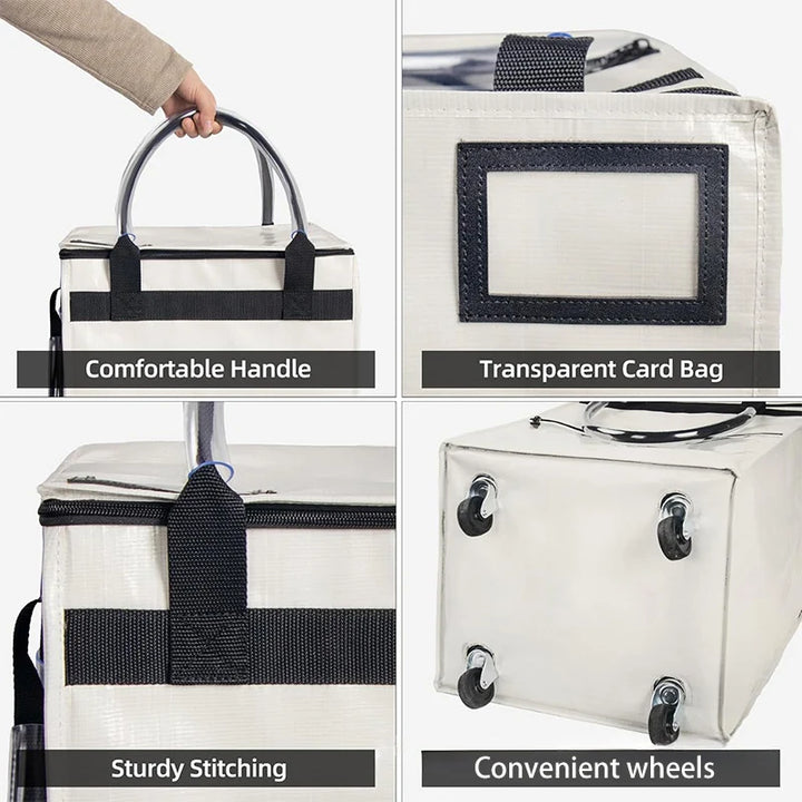 Reusable Shopping Bag with Wheels – Rollex – (Large Capacity)