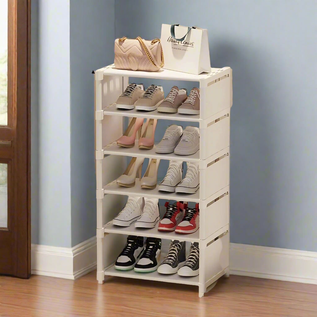 Space-Saving Metal Frame Shoe Rack with 6/8 Layers – Liora