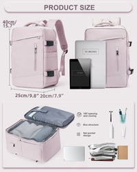 Cabin-Approved Organiser Backpack with 14 Inch Laptop Compartment
