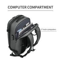 Expandable Waterproof Laptop & Vacuum Compression Travel Backpack