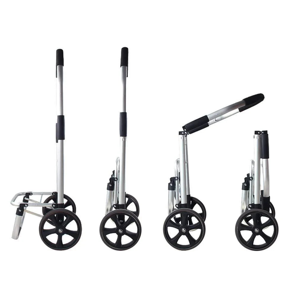 Foldable Aluminium Shopping Trolley – CarryEase