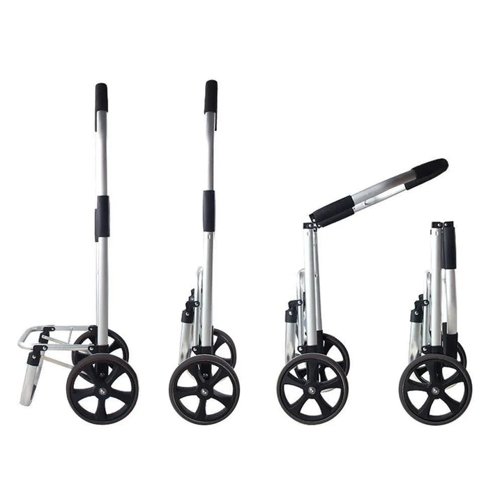 Foldable Aluminium Shopping Trolley – CarryEase