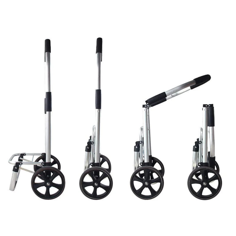Foldable Aluminium Shopping Trolley – CarryEase