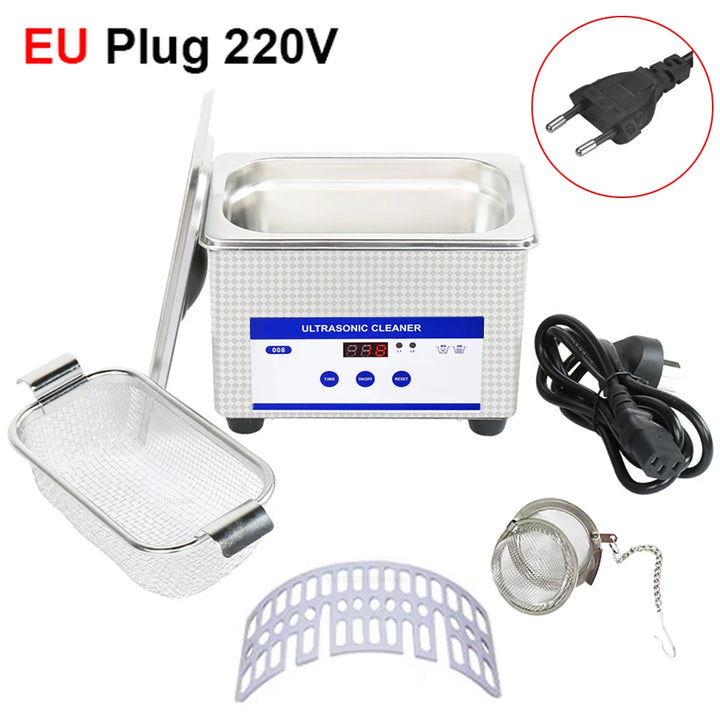 Ultrasonic Glasses Cleaner 40kHz Stainless Steel Jewellery Cleaning Machine – ClearWave