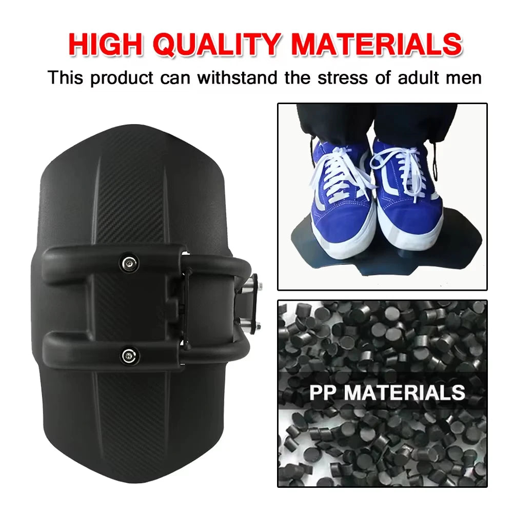 Universal Motorcycle Rear Fender Mudguard with Steel Bracket – TrailGuard