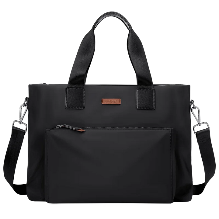 Men’s Canvas Business Laptop Briefcase with Large Capacity