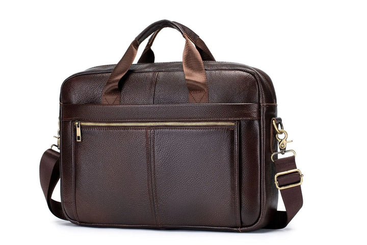 Genuine Cowhide Leather Vintage Laptop Briefcase