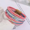 Multi-Layer Tri-Colour Wrap Bracelet | Stylish Women's Jewellery