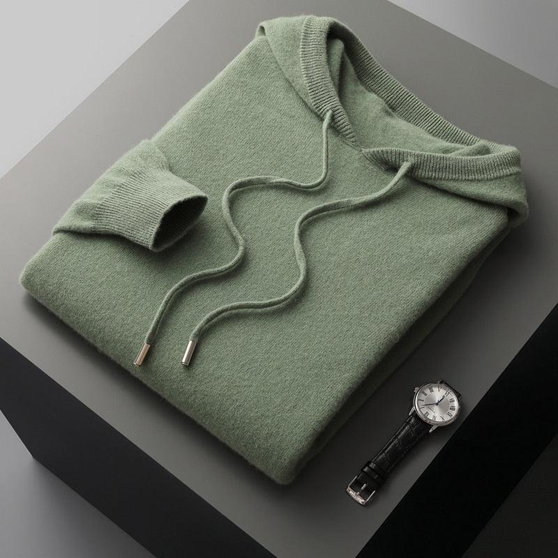 Men's hoodie made of merino wool – Cassiano autumn edition