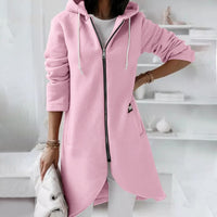 Ladies Hoodie Vest with Zip and Hood – Shaly