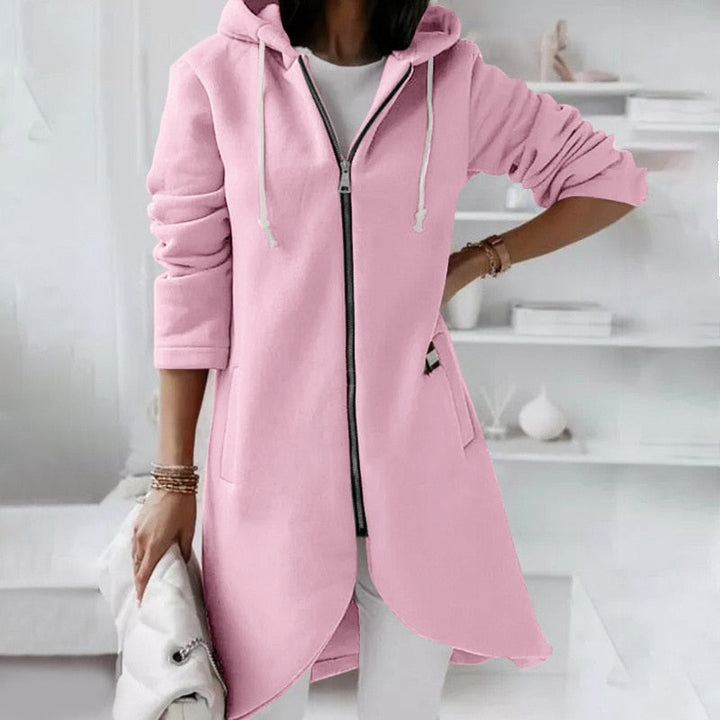 Ladies Hoodie Vest with Zip and Hood – Shaly
