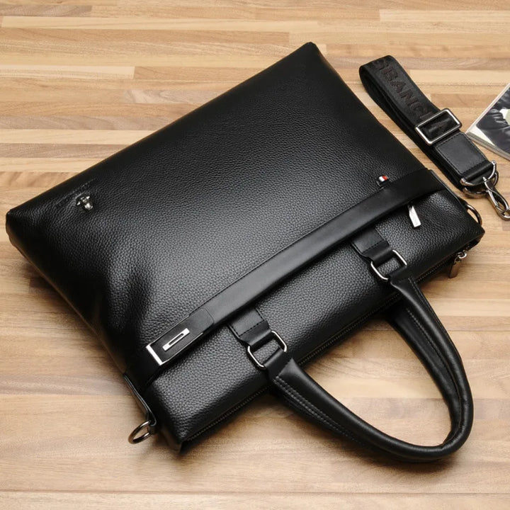 Soft PU Leather Business Laptop Shoulder Bag