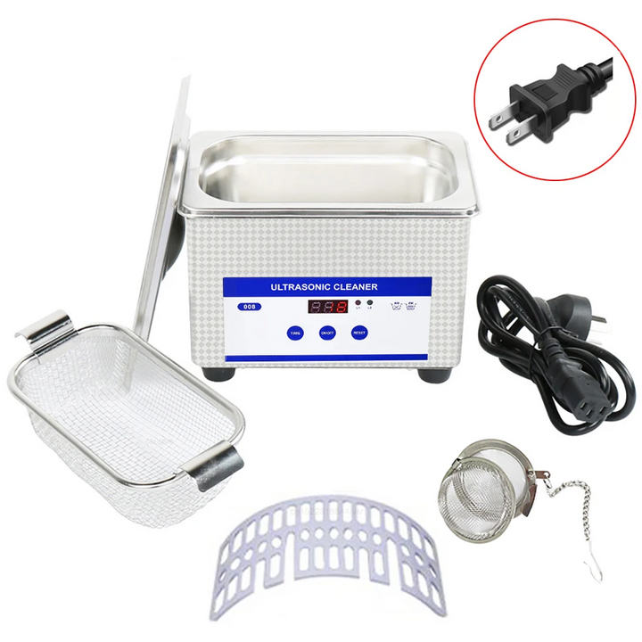 Ultrasonic Glasses Cleaner 40kHz Stainless Steel Jewellery Cleaning Machine – ClearWave