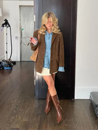 Ladies' autumn jacket with a tailored fit and insulating material – Eveline