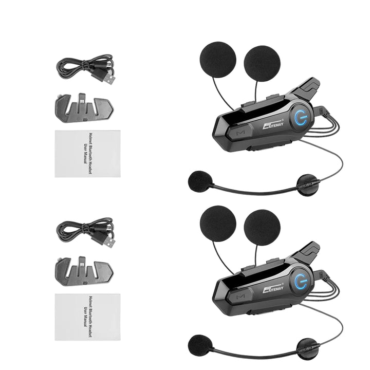 Bluetooth Motorcycle Helmet Intercom Headset with 1000m Range & IPX6 Waterproof – RoadComm