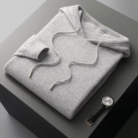 Men's hoodie made of merino wool – Cassiano autumn edition