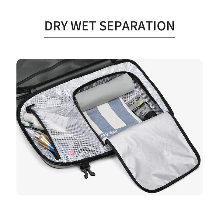 Expandable Waterproof Laptop & Vacuum Compression Travel Backpack