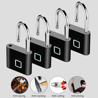 Smart Fingerprint Padlock with USB Charging & Waterproof Design – Titan
