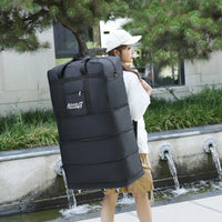 Expandable Travel Backpack with Wheels – Foldable Multi-Layer Design