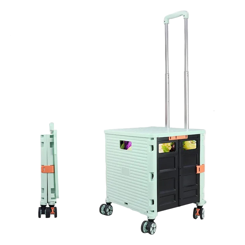 Folding Shopping Trolley with Silent Wheels – EasyCart