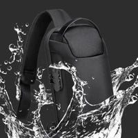Waterproof Anti-Theft Crossbody & USB Shoulder Bag for Men