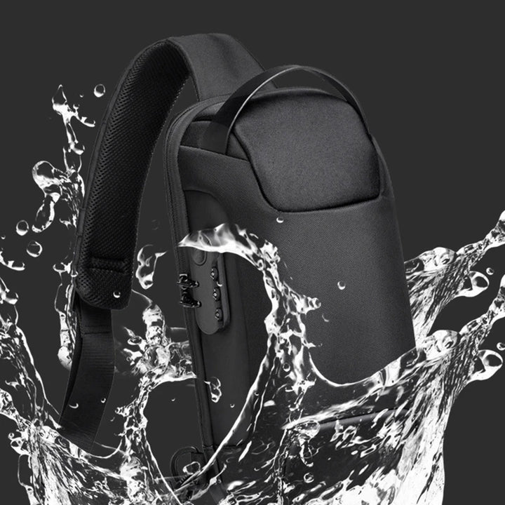 Waterproof Anti-Theft Crossbody & USB Shoulder Bag for Men