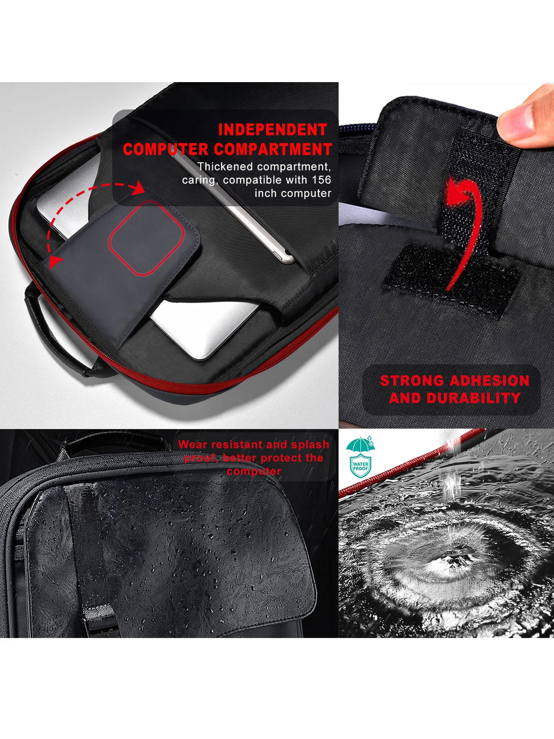 Slim Expandable Waterproof Laptop & Anti-Theft Travel Backpack