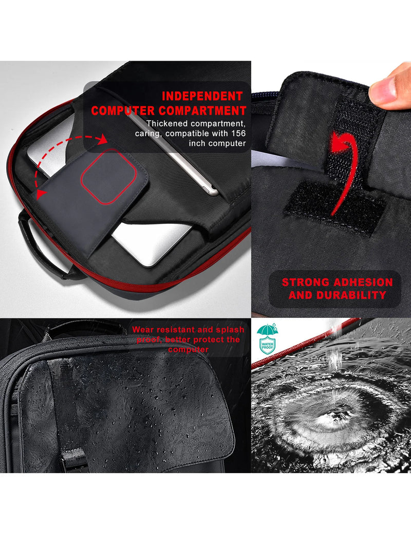 Slim Expandable Waterproof Laptop & Anti-Theft Travel Backpack