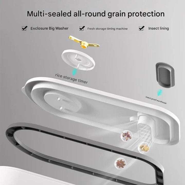 Household Rice Storage Container Sealed Moisture & Insect Resistant – GrainGuard