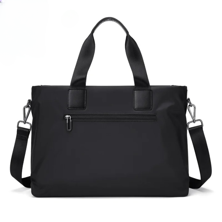Men’s Canvas Business Laptop Briefcase with Large Capacity