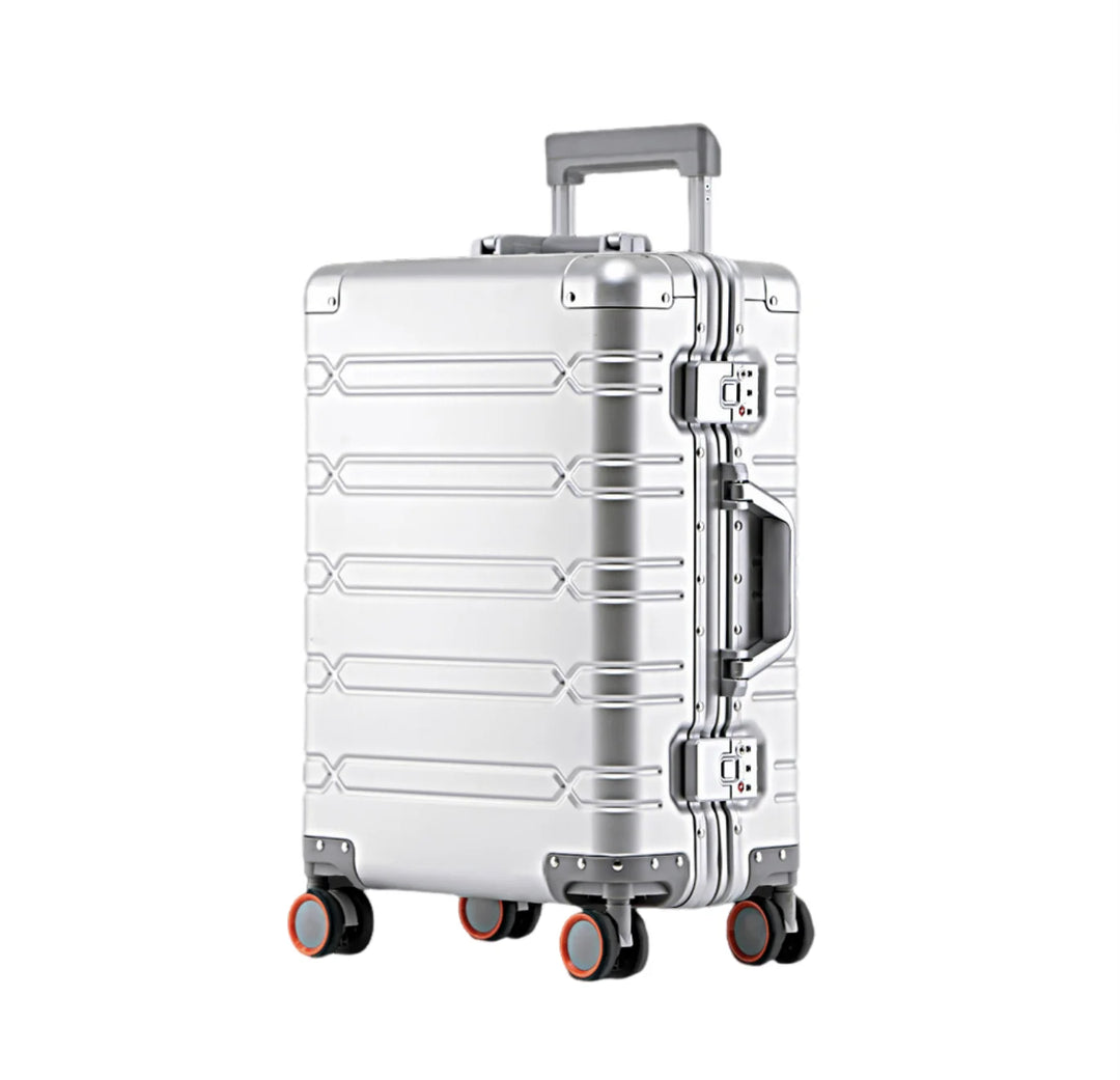 Large Capacity Aluminium Luggage Set with Carry-On & Check-In Options