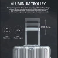 Aluminium-Magnesium Alloy Luggage with Spinner Wheels & TSA Lock