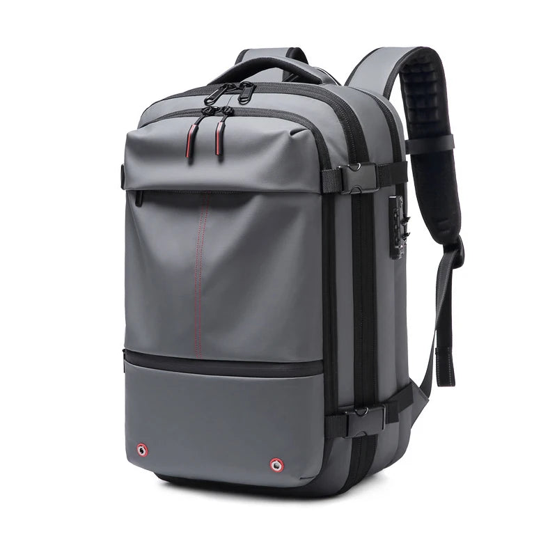 Expandable Waterproof Laptop & Vacuum Compression Travel Backpack