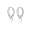 Elegant Silver Hoop Earrings - Women's Fashion Jewellery